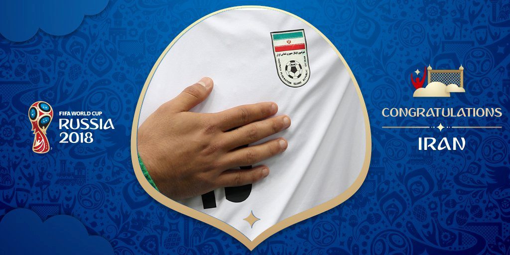 FIFA confirms Iran's qualification to Russia 2018