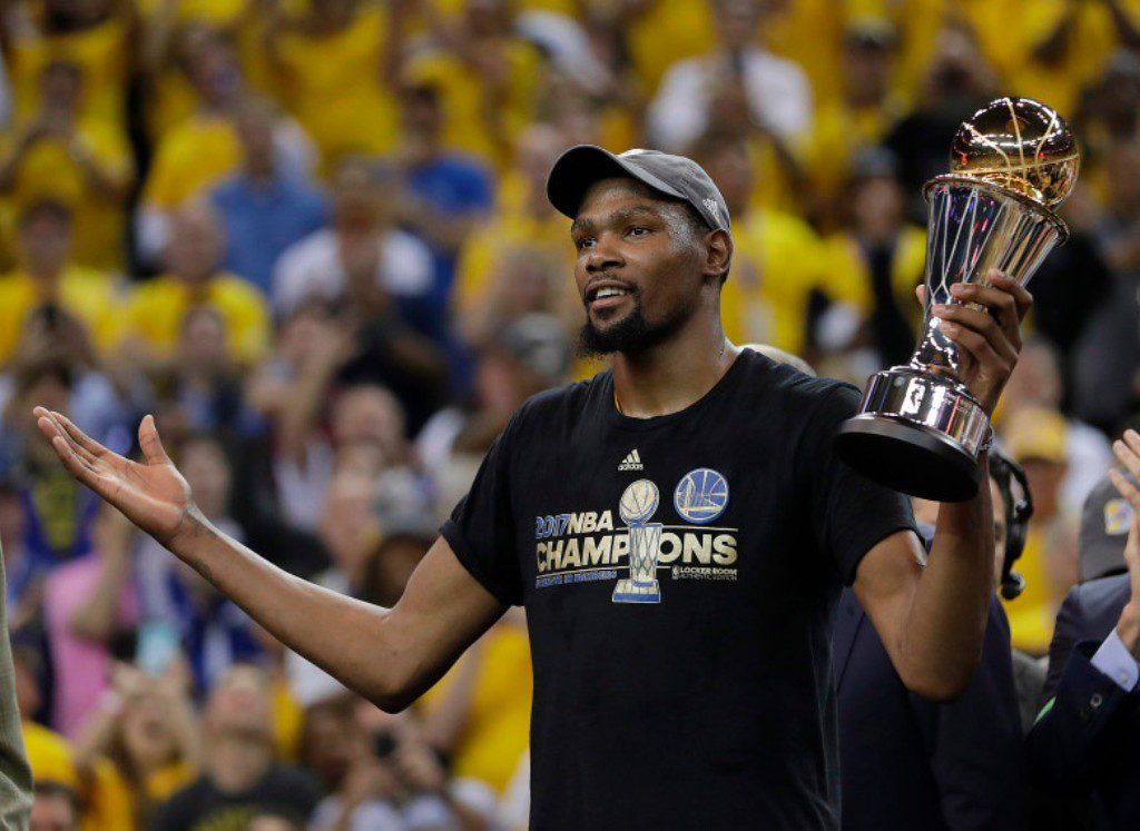 Kevin Durant crowned the 2017 MVP