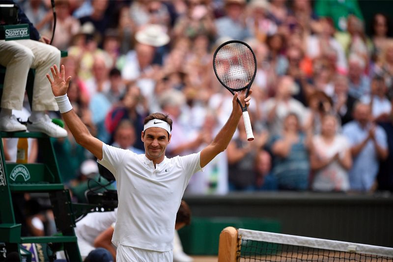 Federer flaunts his way into 11th Wimbledon final Federer the Great
