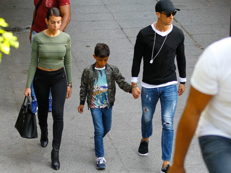 Georgina Rodriguez, Cristiano Ronaldo Jr. and CR7