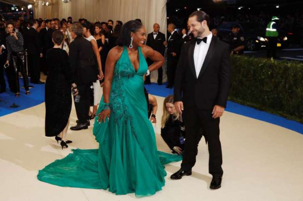 Serena Williams and her husband to-be Alexis Ahanian