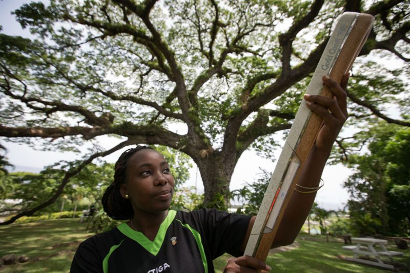 Table tennis player Angelisa Freeman in Basseterre