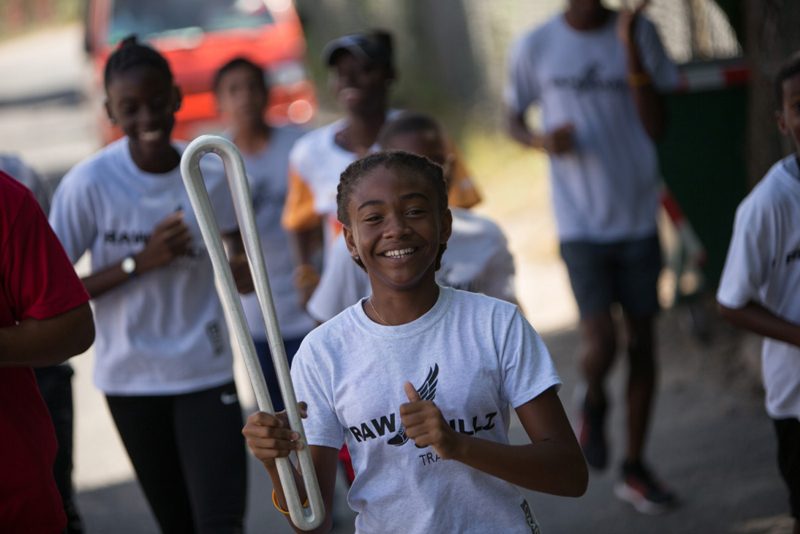 The Baton is relayed through Virgin Gorda Island 