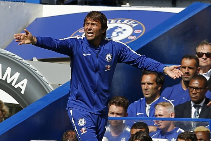 Antonio Conte goes gaga on the touchline as his captain is sent off