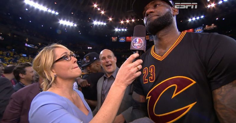 Emotionally charged LeBron James in a one-on-one interview