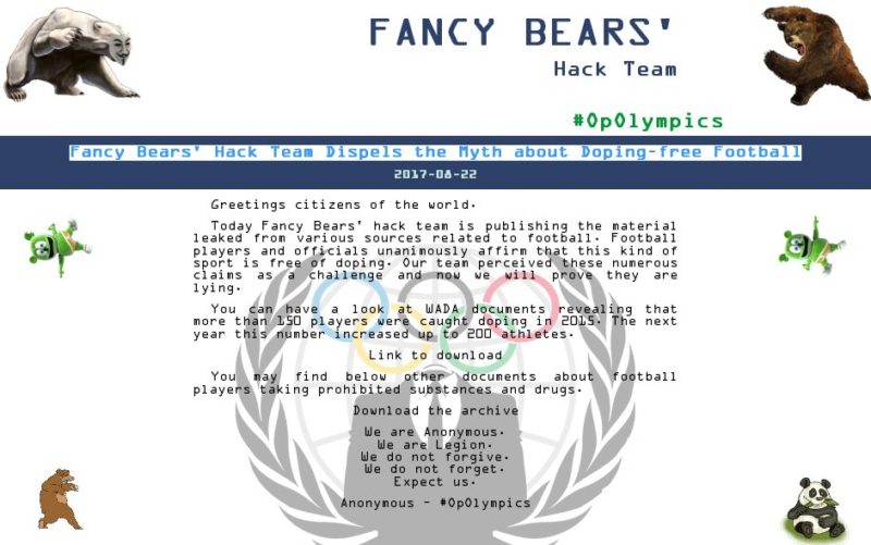 Fancy Bears' Hack Group [2010 FIFA World Cup Leaks]