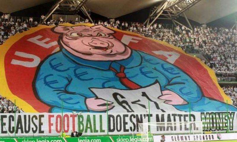 'The Pig Banner' that attracted Legia Warsaw fine