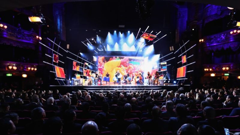 General view as Stomp perform during The Best FIFA Football Awards