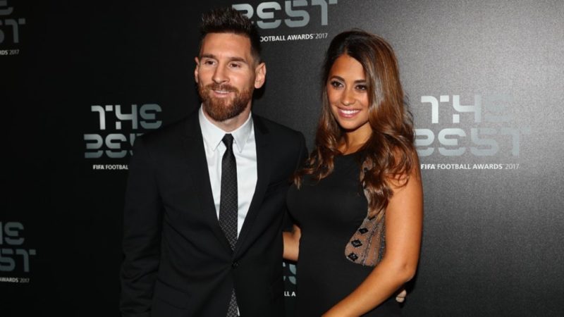 Lionel Messi and wife Antonella Roccuzzo arrive for The Best FIFA Football Awards