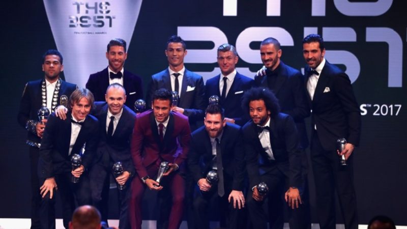 The winners of The FIFA Team of The Year
