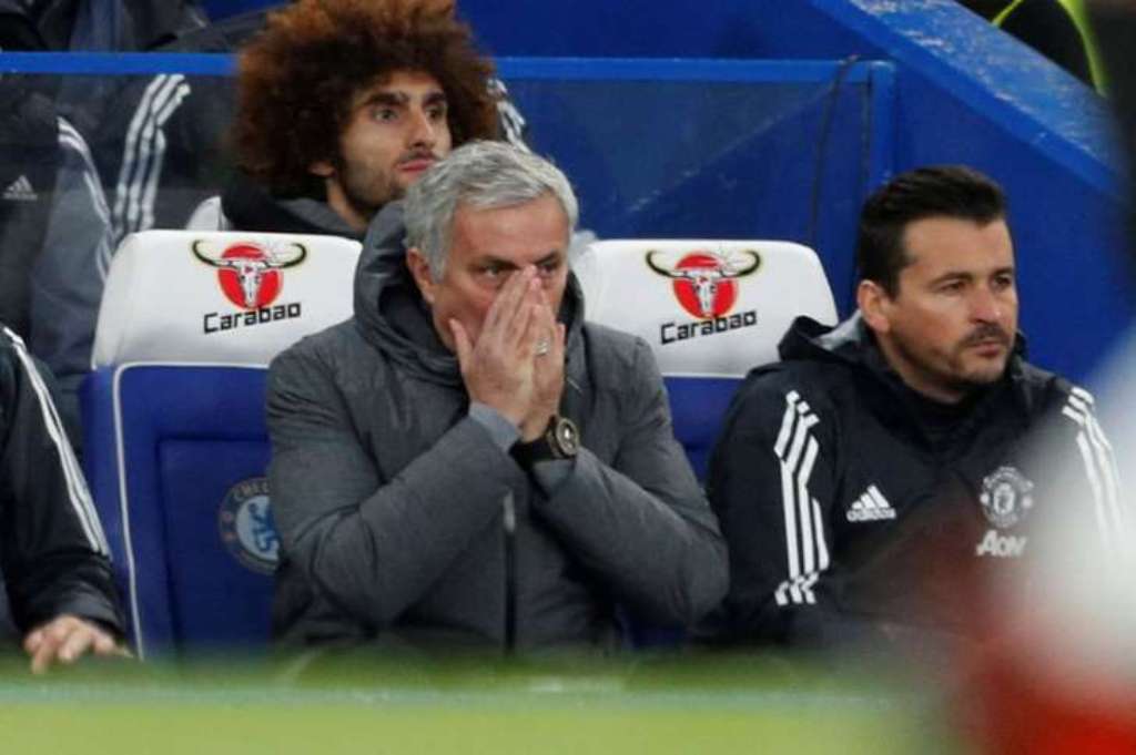 Jose Mourinho couldn't believe his eyes as Alvaro Morata punished Man United