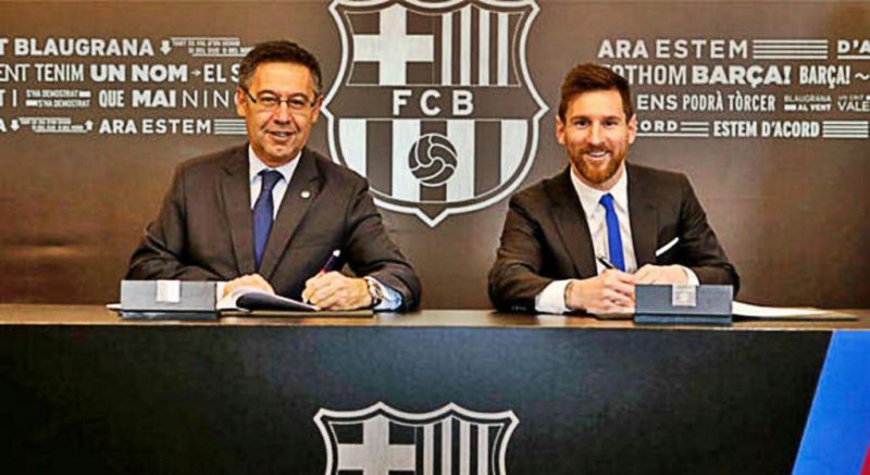 Lionel Messi inks new Barcelona contract