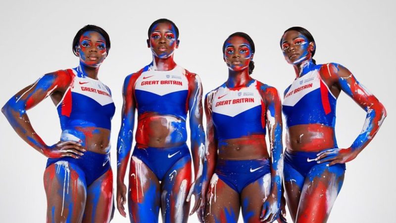 Daryll Neita, Dina Asher-Smith, Desiree Henry and Asha Philip forms Great Britain's 4x100 women's relay team