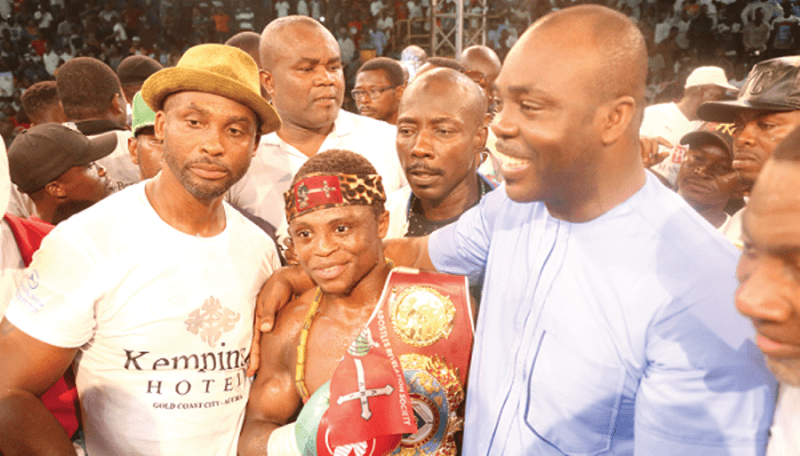 From Left - Paul Dogboe, Isaac Dogboe, and Isaac Asiamah