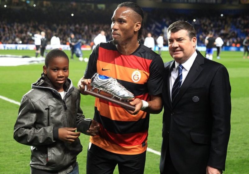 Didier Drogba and his son Isaac