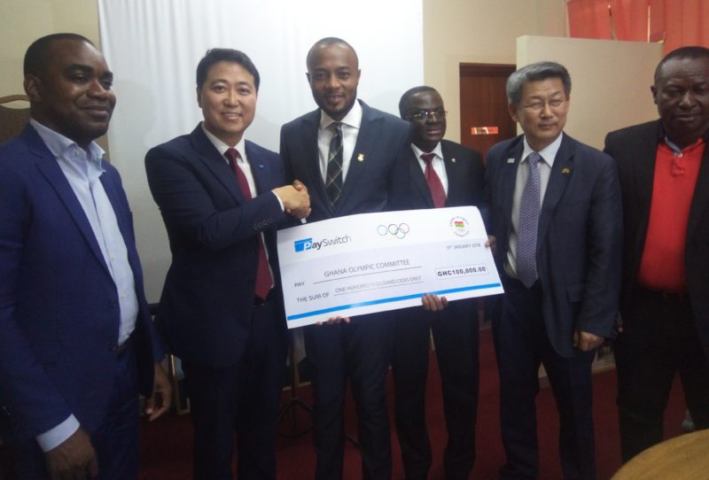 PaySwitch gives to Ghana Olympic Committee