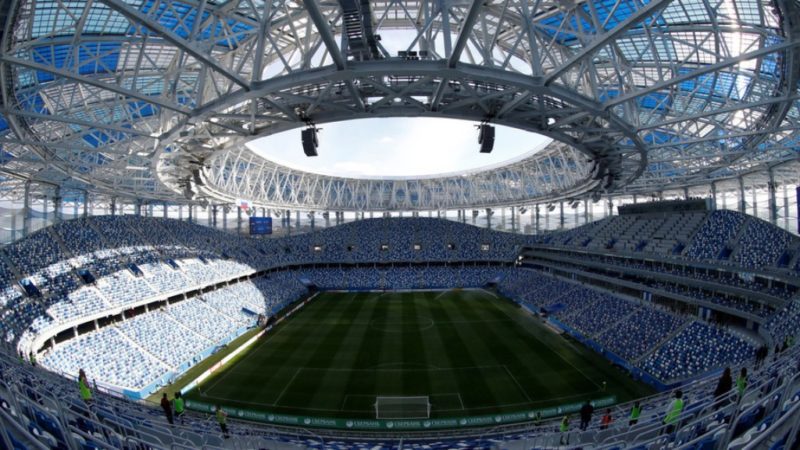 Arean view of the Nizhny Novgorod Stadium [One of the venues for the Russia 2018 FIFA World Cup]