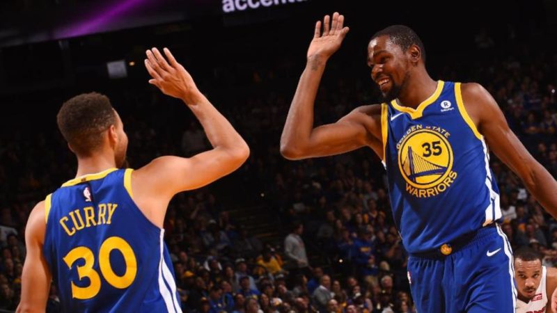 Steph Curry and Kevin Durrant shakes off their stress