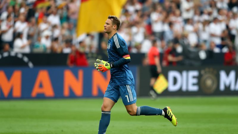 Manuel Neuer, goalkeeper of Germany in action