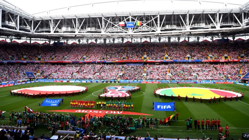 Senegal and Poland ready for the national anthem