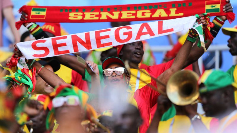 Senegal supporters heavily represented