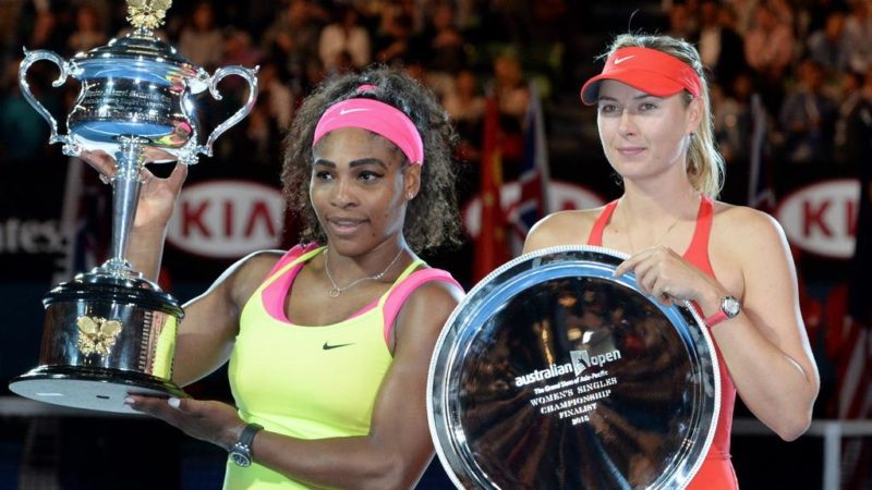 Serena Williams [left]