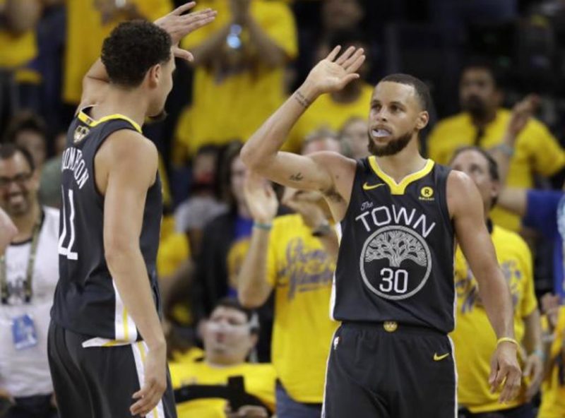 Stephen Curry and Klay Thompson combined for 53 points in Game 2