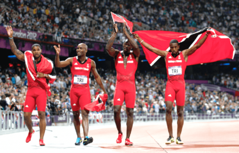 Trinidad and Tobago's 2008 Olympic 4x100 metre team