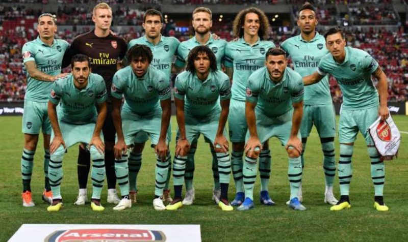 Arsenal starting line-up