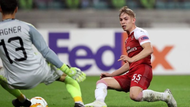 Emile Smith Rowe scores his first goal for Arsenal