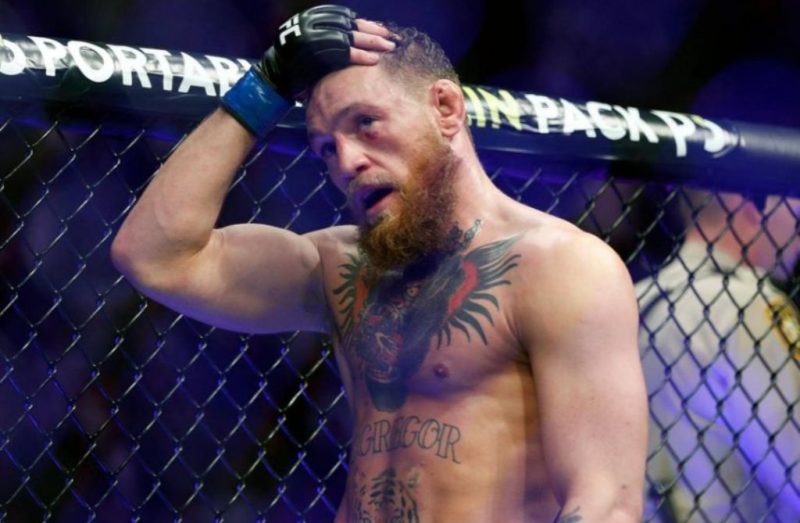 The post match look of Conor McGregor says it all