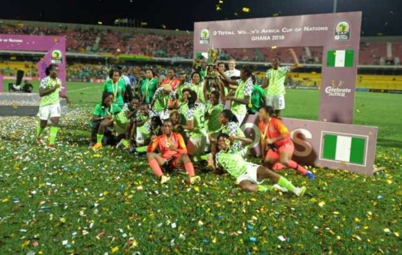 Super Falcons, champions of 2018 AWCON