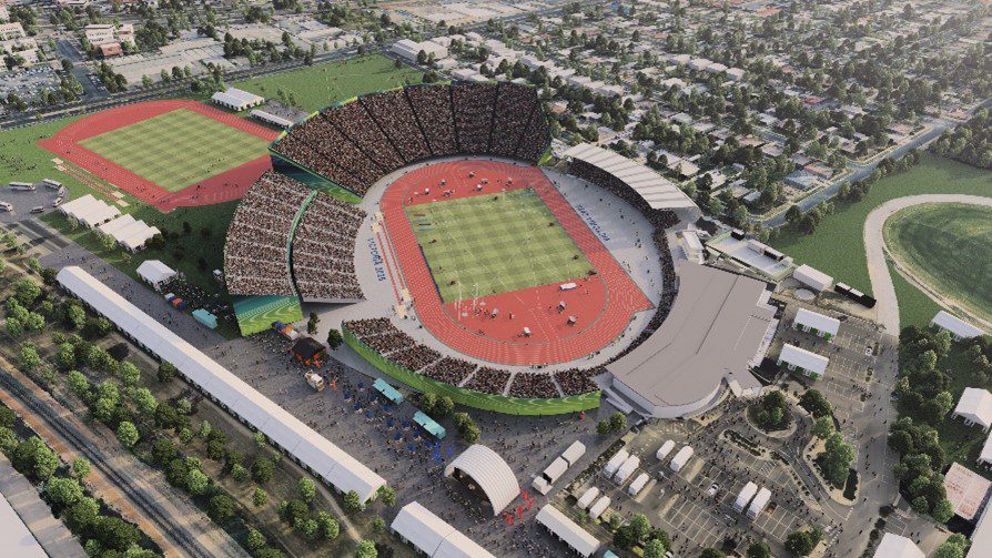 Geelong’s Kardinia Park (above) will host the Victoria 2026 Closing Ceremony